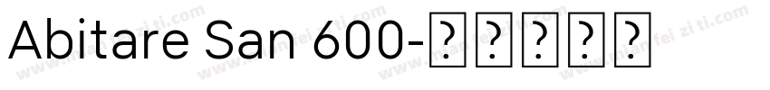 Abitare San 600字体转换